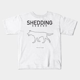 Shedding season (d/b) Kids T-Shirt